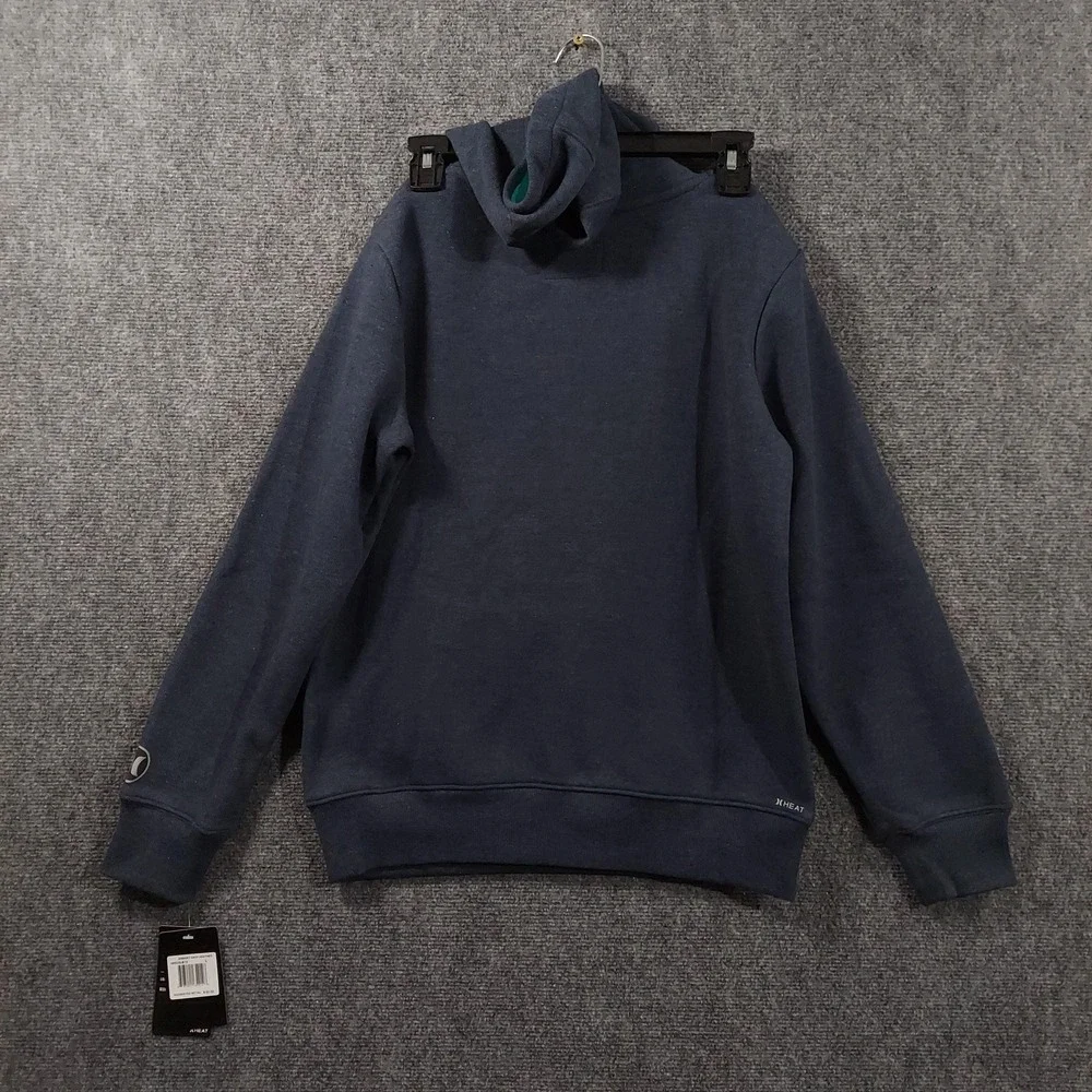 NEW Hurley‎ Hoodie Boys L Blue Armory Navy Heather Fleece Pullover Sweatshirt